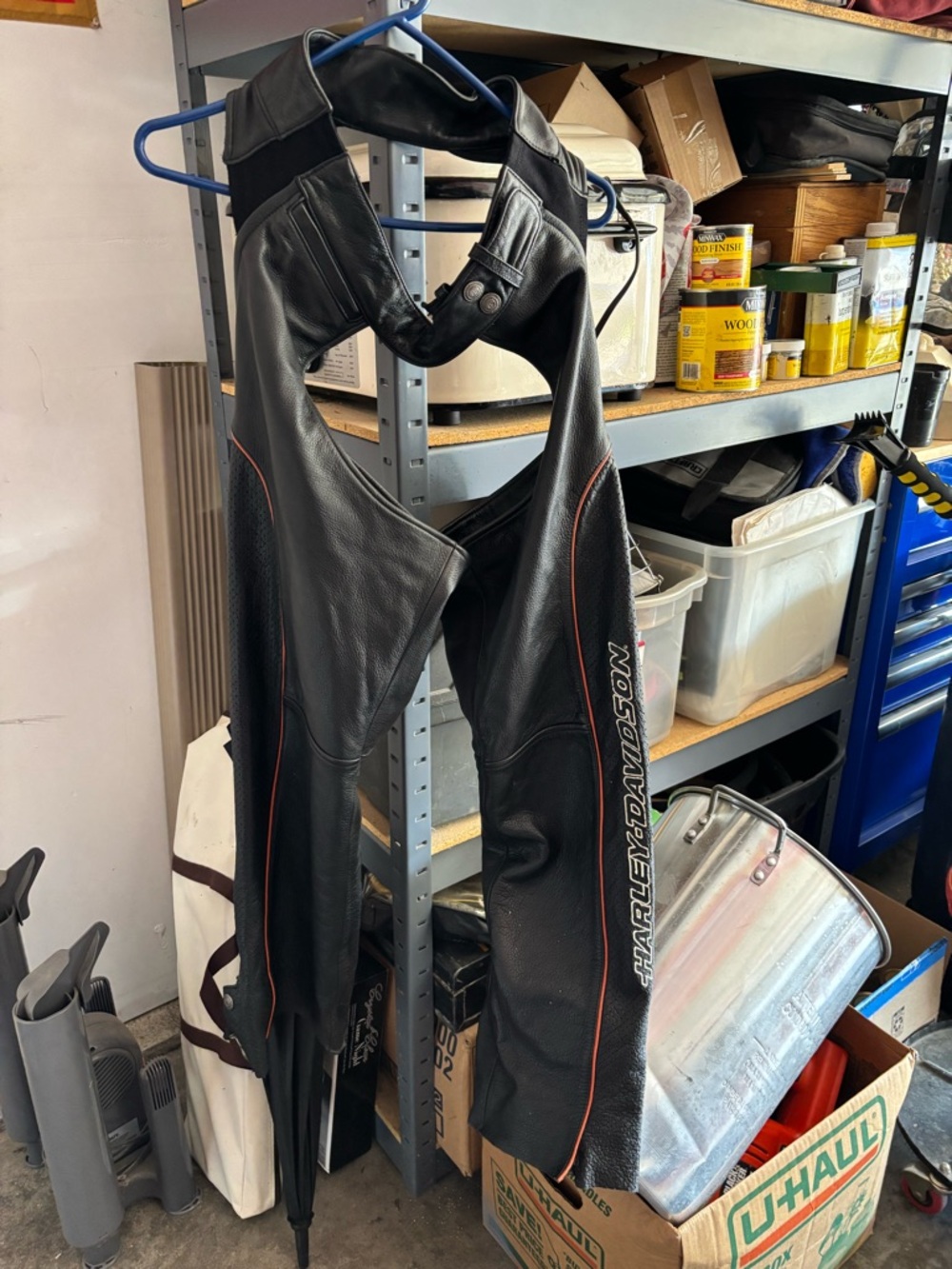 Harley-Davidson Black Leather Chaps medium